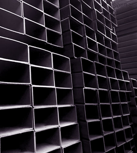 ท่อเหลี่ยมโปร่ง  CARBON STEEL SQUARE TUBE